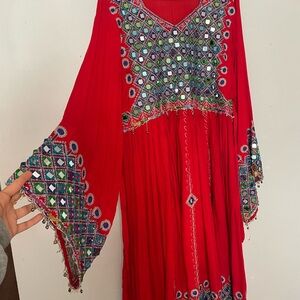 Afghan Red Dress